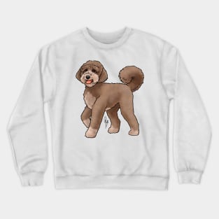 Dog - Labradoodle - Brown Crewneck Sweatshirt